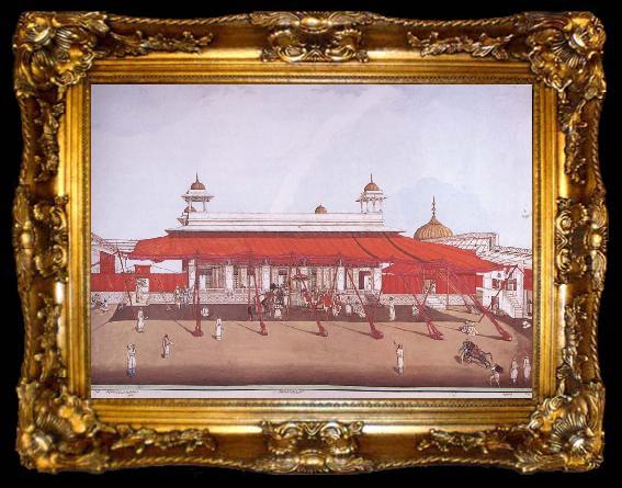 framed  Ghulam Ali Khan of Delhi The Divan-i-Khas, ta009-2